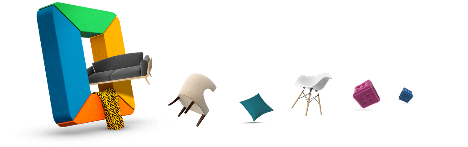 Big loftry logo with some products